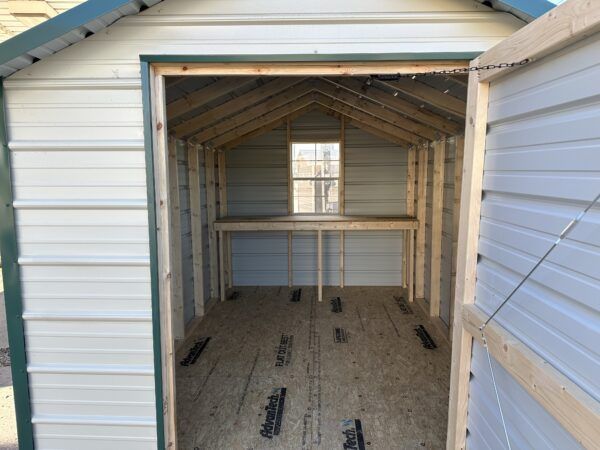 8x12 Metal Value Shed W/Work Bench - Image 2